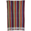 Grande serviette de plage en coton éponge RAYURES MULTICOLORES 100x170 cm.