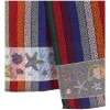 Grande serviette de plage en coton éponge RAYURES MULTICOLORES 100x170 cm.