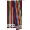 Large terry cotton beach towel MULTICOLOR STRIPES 100x170 cm.