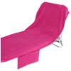 Serviette de plage chaise longue éponge COMODO COTTON 70x185 cm. avec poches