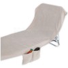 Serviette de plage chaise longue éponge COMODO COTTON 70x185 cm. avec poches