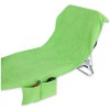 Serviette de plage chaise longue éponge COMODO COTTON 70x185 cm. avec poches