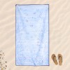 Microfiber beach towel 90x170 cm. DOUBLE AQUARIUM