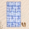 Microfiber beach towel 90x170 cm. DOUBLE AQUARIUM