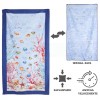 Serviette de plage en microfibre 90x170 cm. DOUBLE AQUARIUM