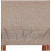 PAIR of padded and removable chair cover cushions with elastic band SOLID COLOR MELANGE