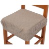 PAR de cojines funda de silla acolchados y desenfundables con goma elástica SOLID COLOR MELANGE