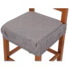 PAR de cojines funda de silla acolchados y desenfundables con goma elástica SOLID COLOR MELANGE