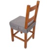PAR de cojines funda de silla acolchados y desenfundables con goma elástica SOLID COLOR MELANGE