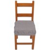 PAR de cojines funda de silla acolchados y desenfundables con goma elástica SOLID COLOR MELANGE