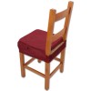 PAR de cojines funda de silla acolchados y desenfundables con goma elástica SOLID COLOR MELANGE