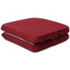 PAIR of padded and removable chair cover cushions with elastic band SOLID COLOR MELANGE