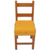 PAR de cojines funda de silla acolchados y desenfundables con goma elástica SOLID COLOR MELANGE