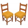PAR de cojines funda de silla acolchados y desenfundables con goma elástica SOLID COLOR MELANGE