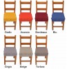 PAR de cojines funda de silla acolchados y desenfundables con goma elástica SOLID COLOR MELANGE