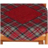 Coussin housse de chaise rembourrée avec rabats TARTAN