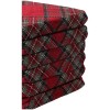 Coussin housse de chaise rembourrée avec rabats TARTAN