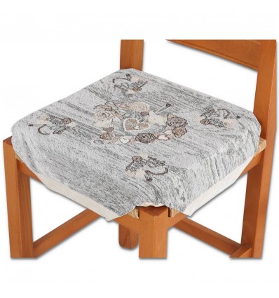 Cojín tapizado para funda de silla con solapas HEARTS LACE