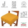 PAR de cojines funda de silla acolchados y desenfundables con goma elástica SOLID COLOR MELANGE