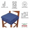 PAR de cojines funda de silla acolchados y desenfundables con goma elástica SOLID COLOR MELANGE