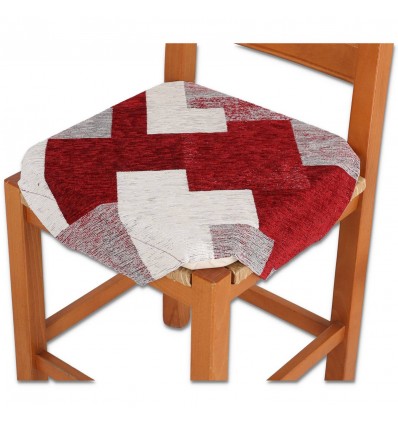 Housse de chaise rembourrée coussin à rabats STYLO