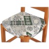 Housse de chaise rembourrée coussin avec rabats EDELWEISS
