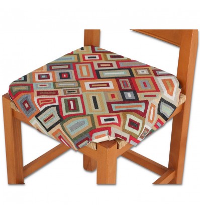 Gepolstertes Stuhlbezugskissen mit Klappen FENIX