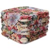 Upholstered chair cover cushion with flaps FENIX