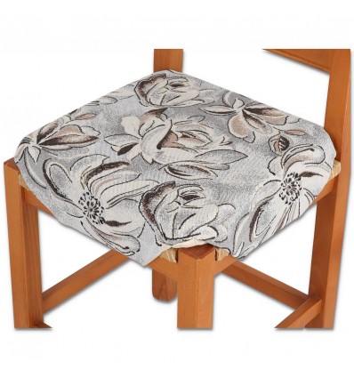 Housse de chaise rembourrée coussin avec rabats EDELWEISS
