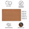 Joli tapis d’entrée en noix de coco 40X70 cm. FLOK