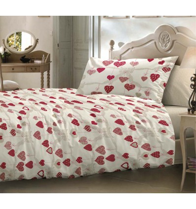 Cuori Love 155 x 200 cm Einzelbett Bettbezug