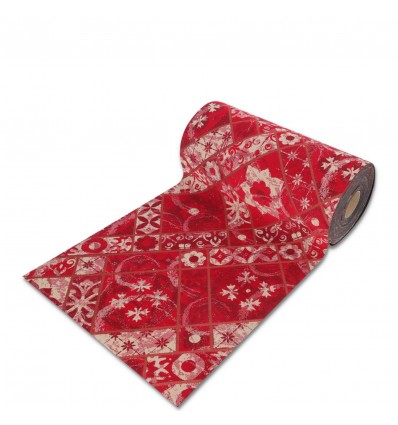 Rutschfeste Rohschnitt-Laufbandmatte H67 cm. ROSONE ROSSO