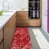 Non-slip raw cut runner aisle mat H67 cm. ROSONE ROSSO