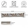 Washable draught guard with removable cover 95 cm. DOGS CATS FLOWERS