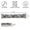 Washable draught guard with removable cover 95 cm. DOGS CATS FLOWERS