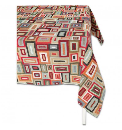 Heavy tablecloth table cover jacquard fabric FENIX