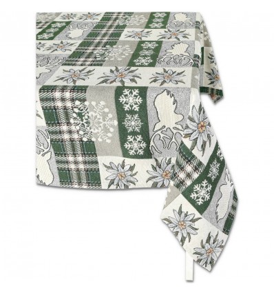 Tischdecke Tischdecke Tischdecke Tischteppich GOBELIN Jacquard EDELWEISS