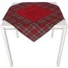 Centrotavola, runner, tovaglia copritavolo jacquard piazzato in ciniglia TARTAN