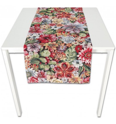 Centrotavola, runner jacquard piazzato alta definizione TROPICAL