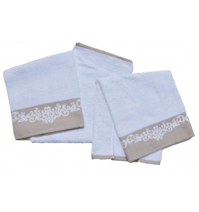 Dea Paar aus Baumwolle, die Terry Handtücher