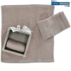 Bathroom washcloth set 3 pcs. with GIULI basket