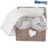 Set de débarbouillette de salle de bain 3 pcs. avec panier GIULI