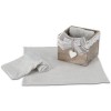 Set de débarbouillette de salle de bain 3 pcs. avec panier GIULI