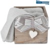 Set de débarbouillette de salle de bain 3 pcs. avec panier GIULI