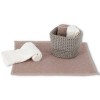 Lavette bagno con cestino set 4 pezzi CROCHET