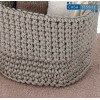 Lavabos de salle de bain avec panier set 4 pièces CROCHET