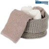 Lavabos de salle de bain avec panier set 4 pièces CROCHET