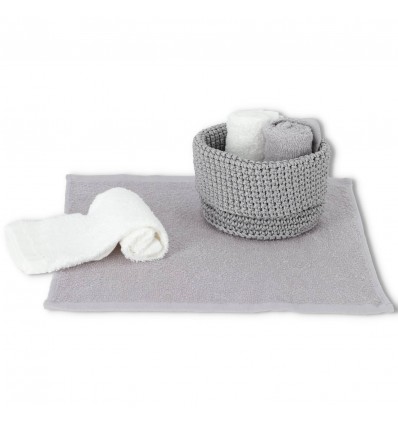 Lavabos de salle de bain avec panier set 4 pièces CROCHET