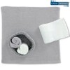 Lavette bagno con cestino set 4 pezzi CROCHET