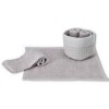 Badezimmer-Waschlappen-Set 4-tlg. mit Waffelkorb